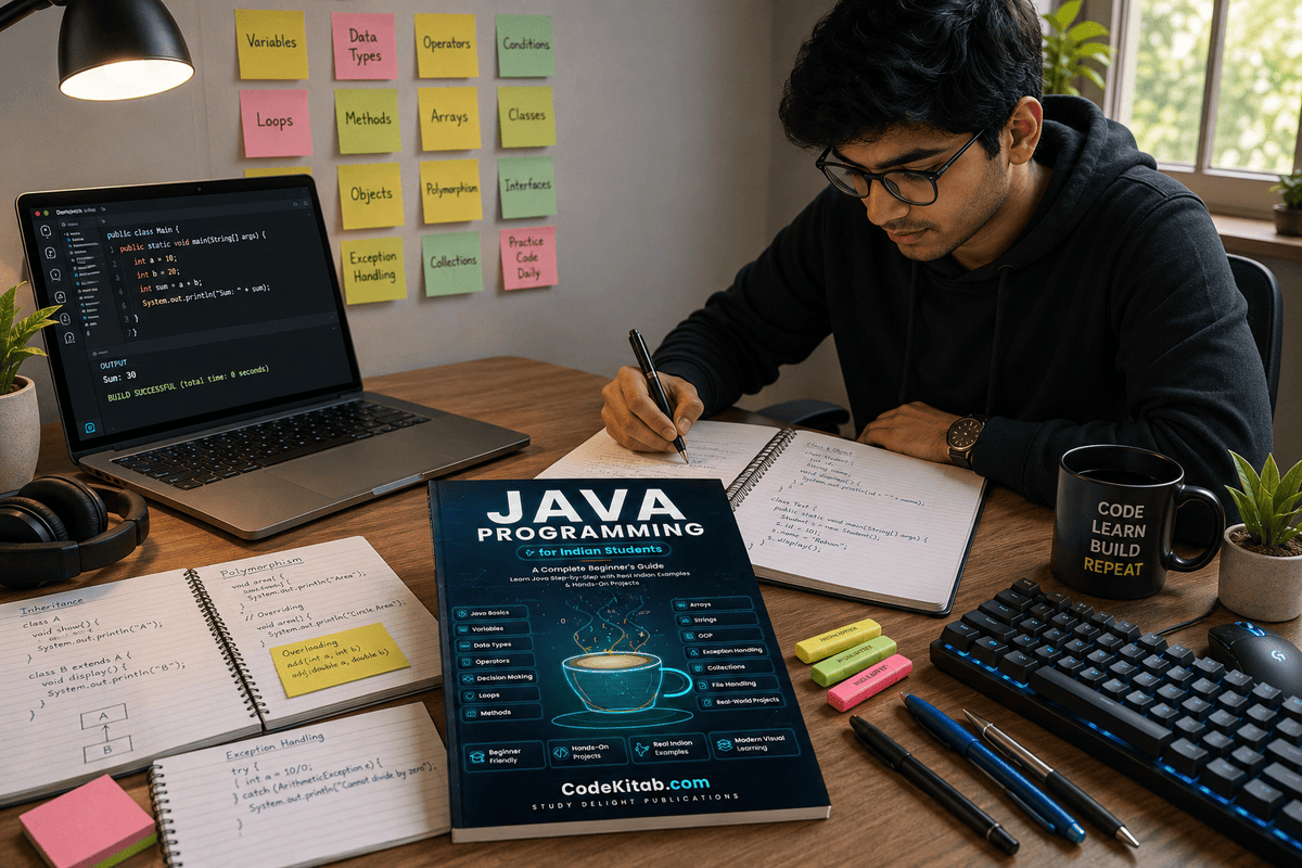 Student learning with Java Programming for Indian Students