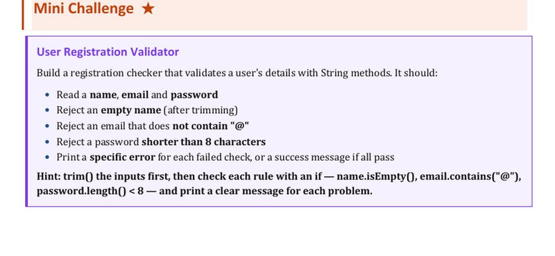 User Registration Validator