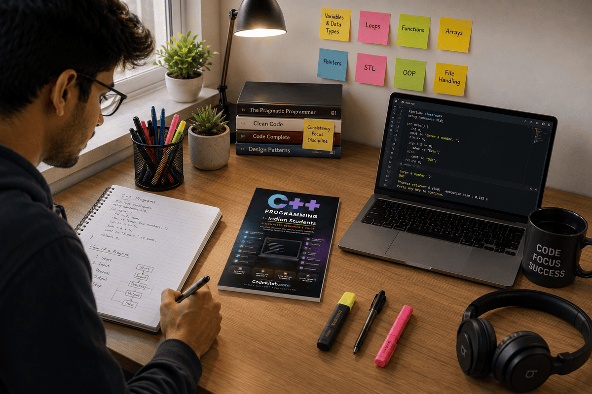Student learning with C++ Programming for Indian Students
