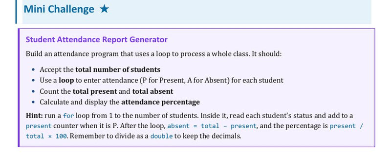 Student Attendance Report Generator
