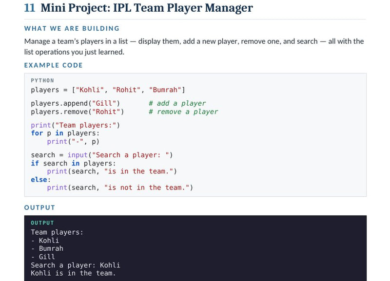 IPL Team Player Manager