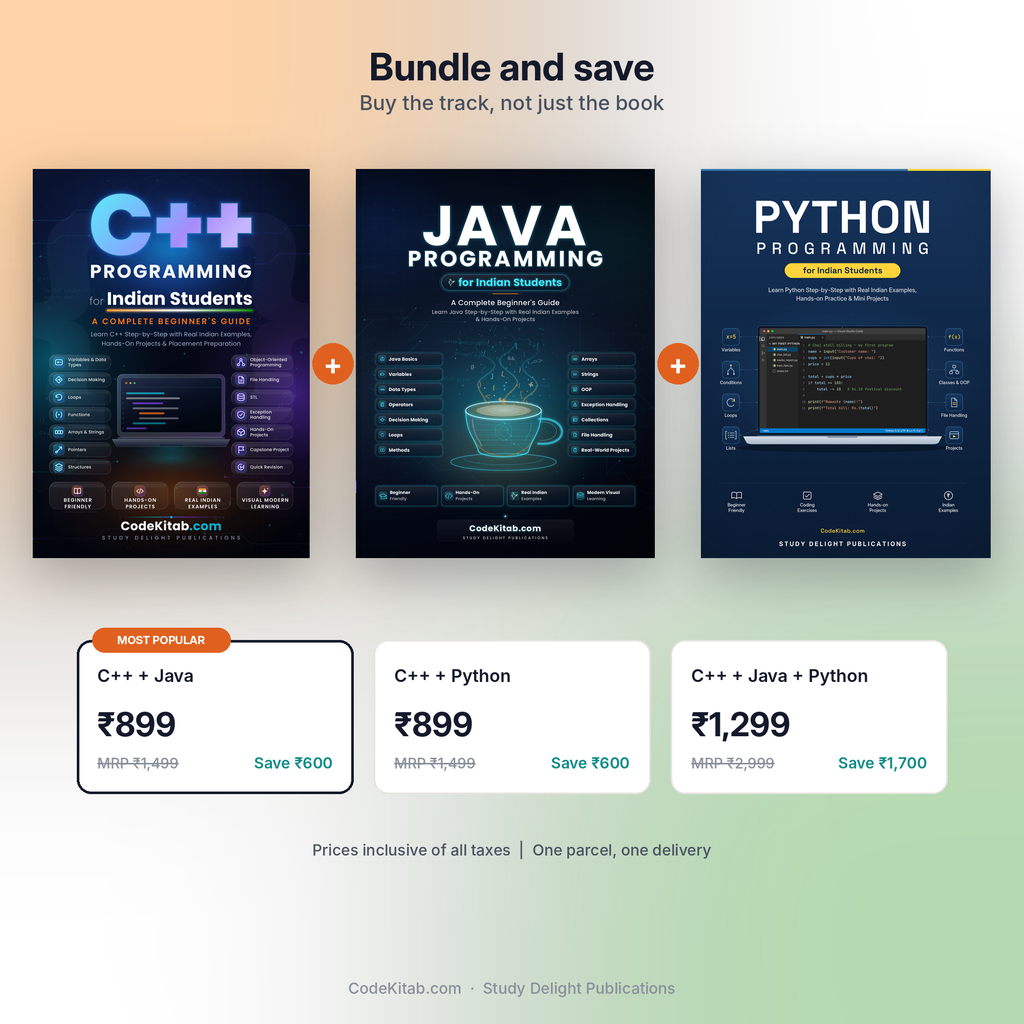 C++ Programming for Indian Students — bundle offer