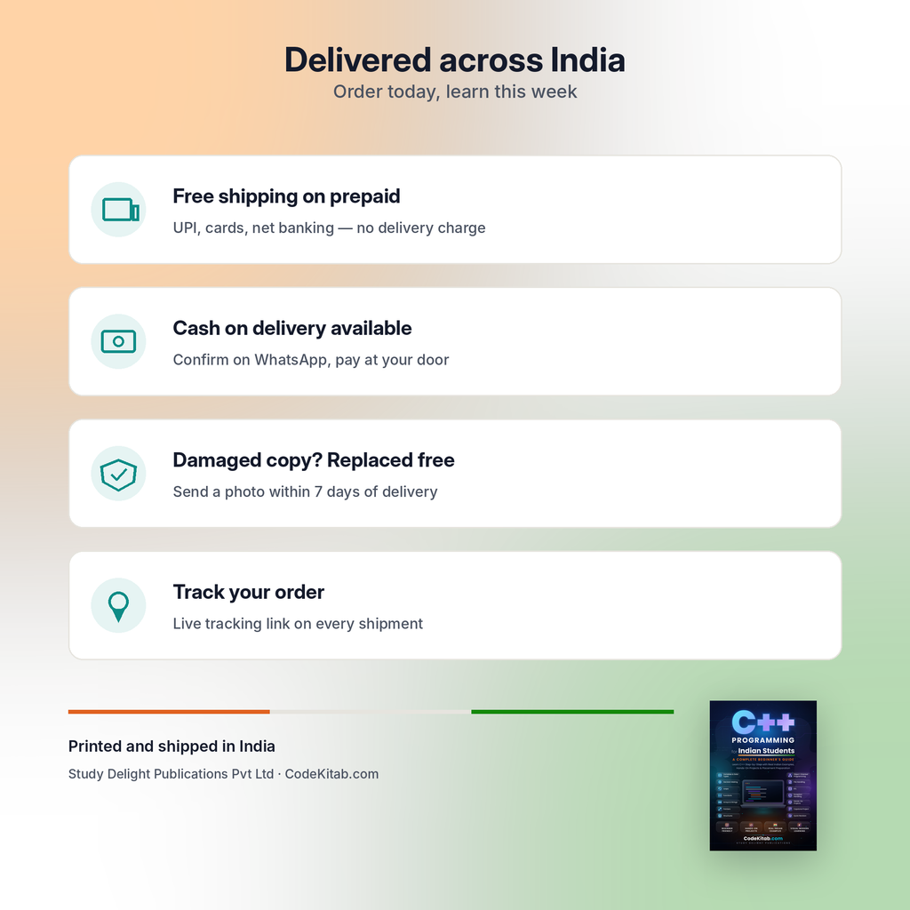 C++ Programming for Indian Students — delivery and trust