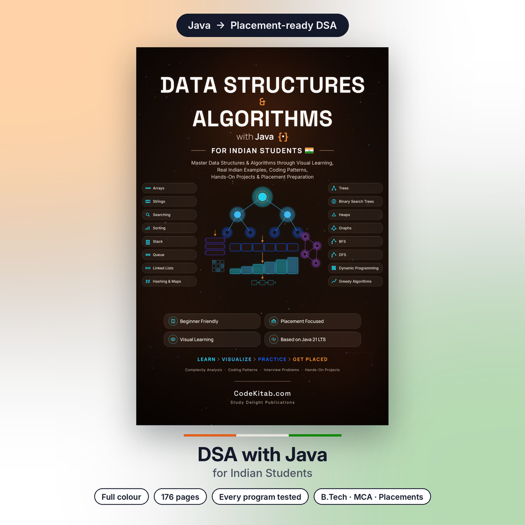 DSA with Java for Indian Students — cover