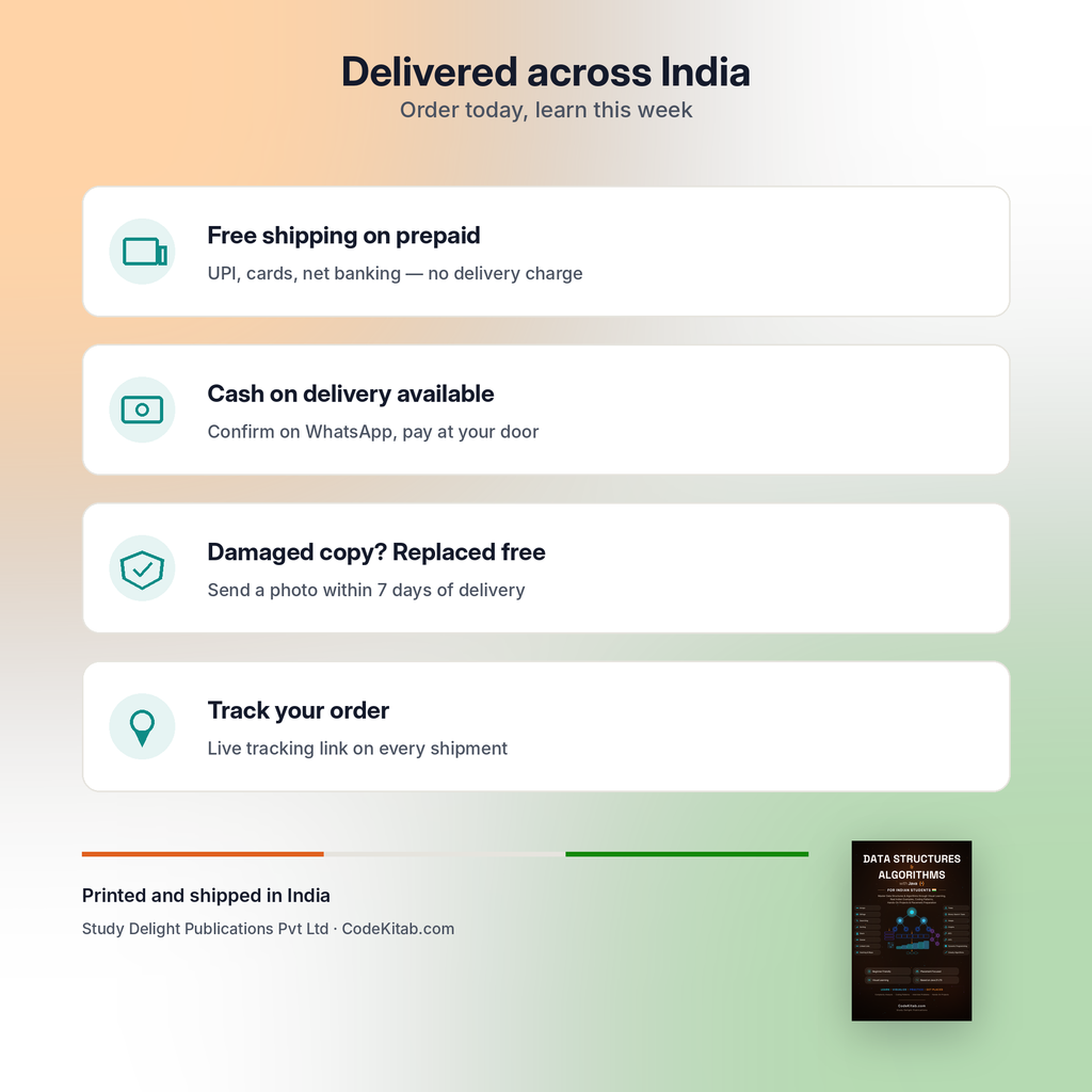 DSA with Java for Indian Students — delivery and trust
