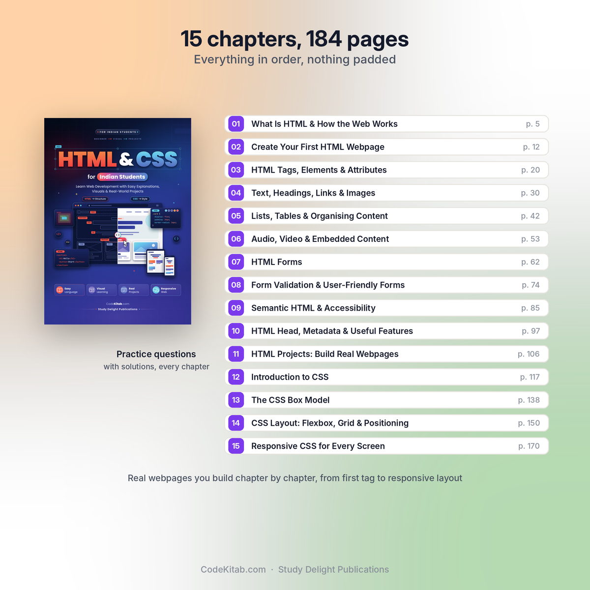 HTML & CSS for Indian Students — chapters