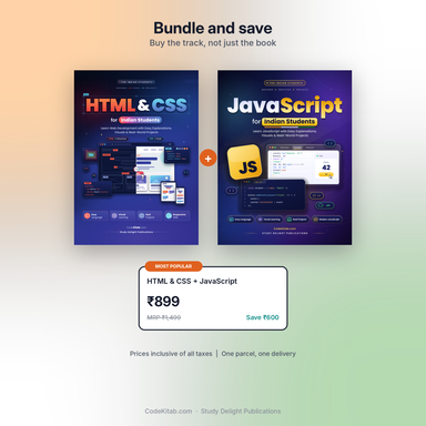 HTML & CSS for Indian Students — bundle offer
