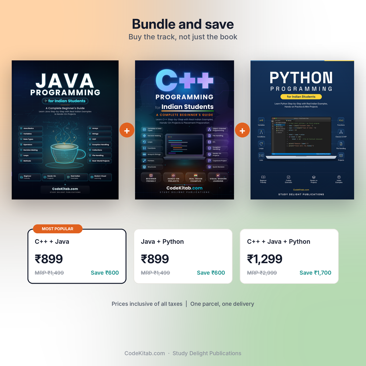 Java Programming for Indian Students — bundle offer