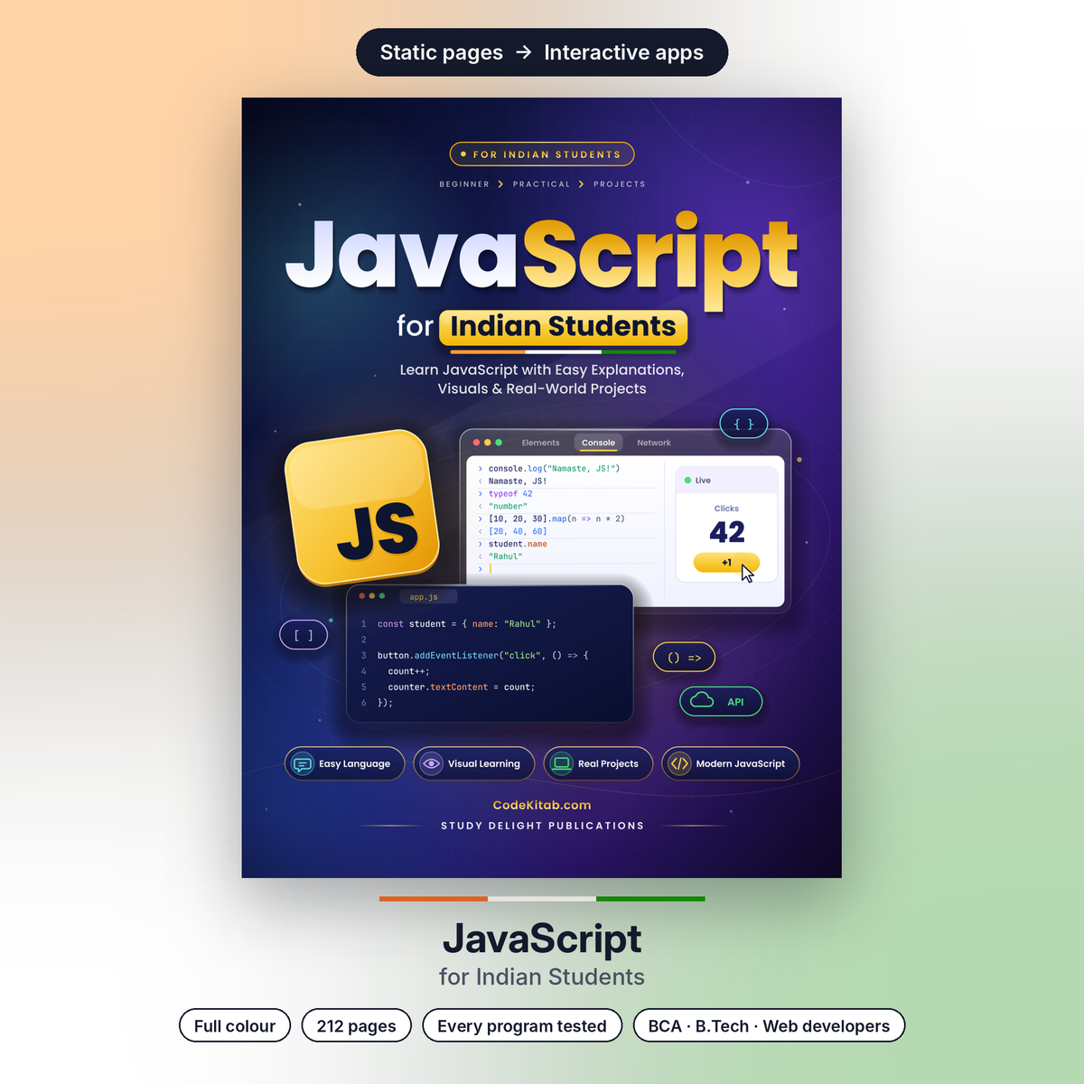 JavaScript for Indian Students — cover