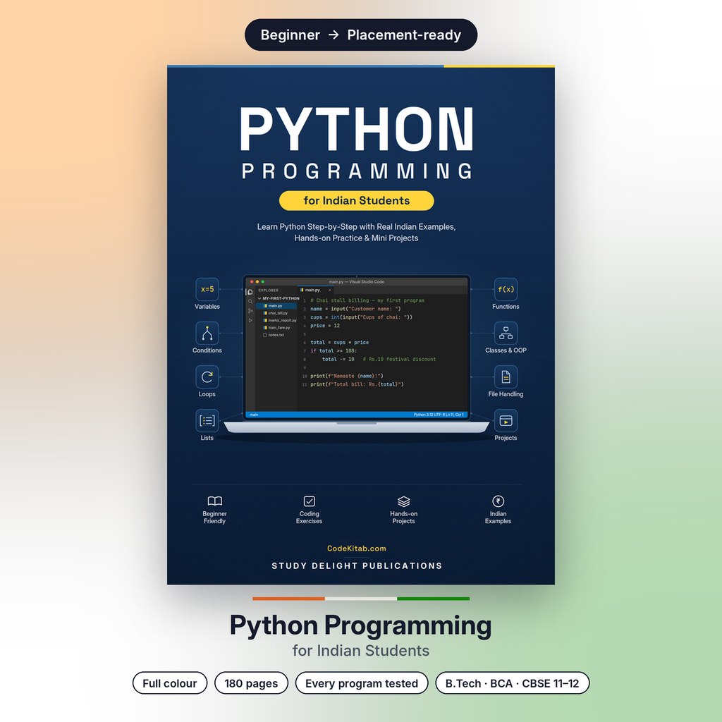 Python Programming for Indian Students — cover