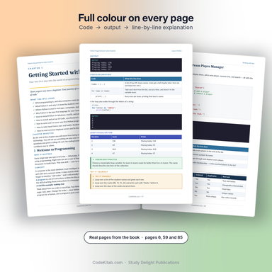 Python Programming for Indian Students — inside pages
